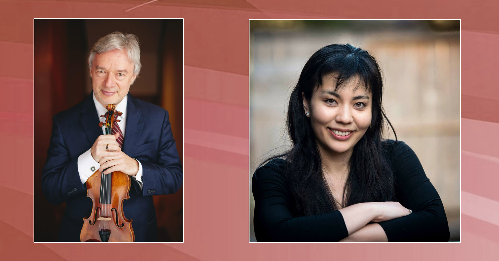 Official promotional artwork for A Musical Evening of Violin and Piano at Cultural Center Our Texas.