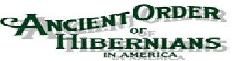 Ancient Order of Hibernians organizer logo, not an event poster.
