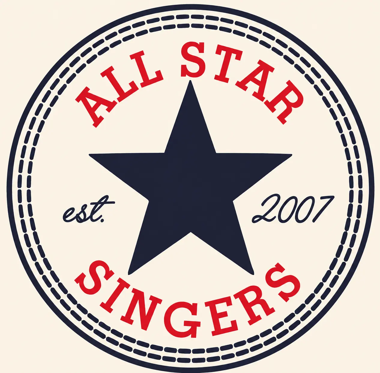 Official logo artwork for the Atherton All-Star Singers shown on the Texas Christkindl Market entertainment schedule.