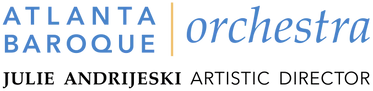 Official Atlanta Baroque Orchestra logo; not a dated Leipzig concert poster or a photograph of the upcoming performance.