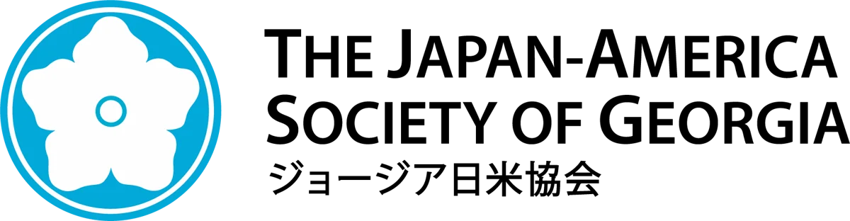 Official Japan-America Society of Georgia logo; not a photograph of the exchange.