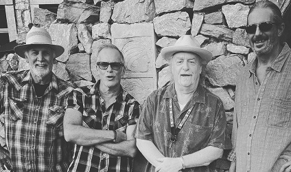 Official promotional image of the Buzz Andrews Band from The Celt's events calendar.