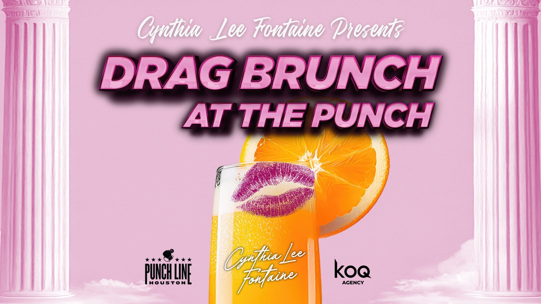 Official promotional artwork for Drag Brunch at the Punch from the Punch Line Houston schedule.