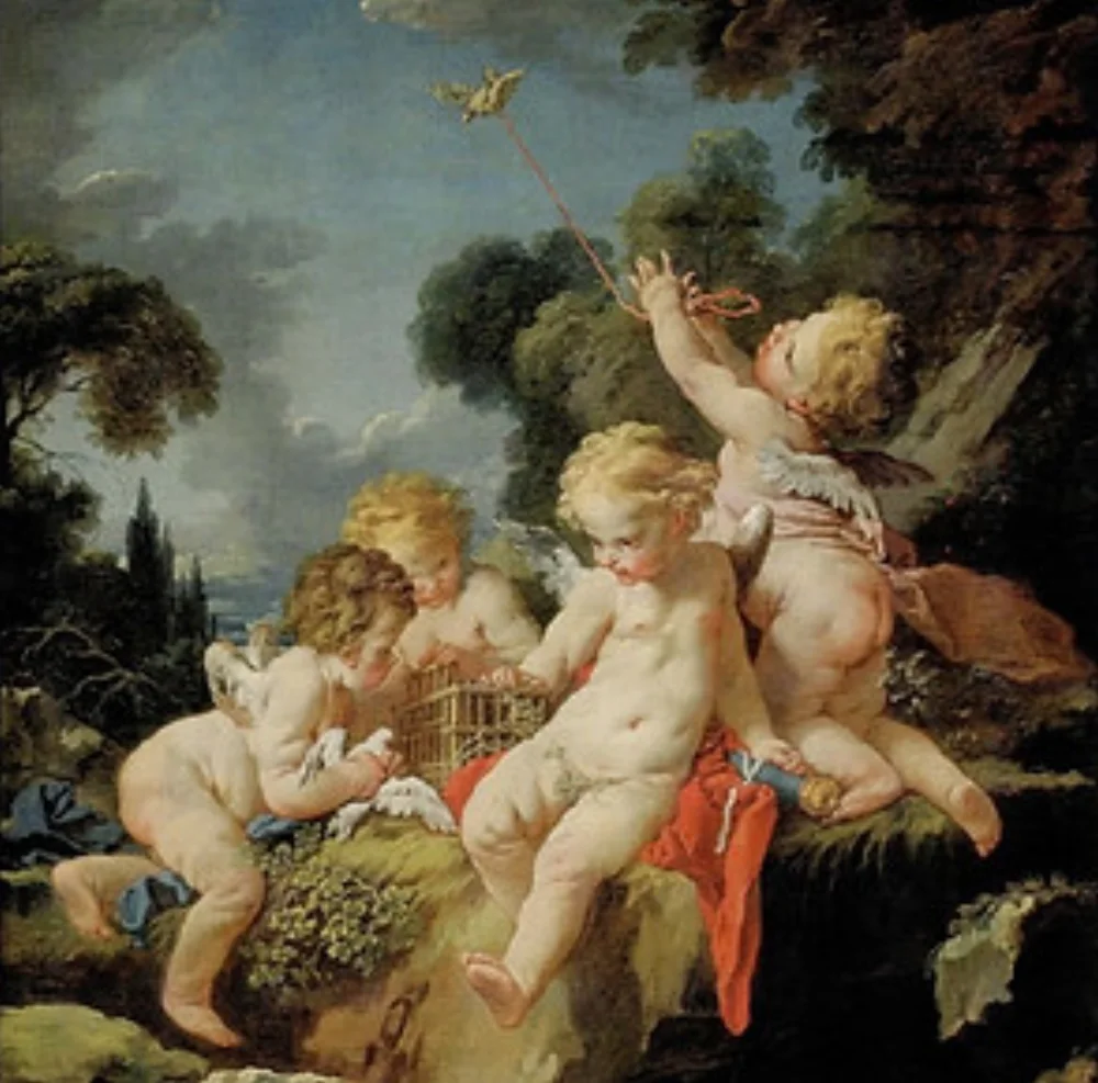 Historical painting used by Dallas Bach Society to illustrate Highlights of the High Baroque.