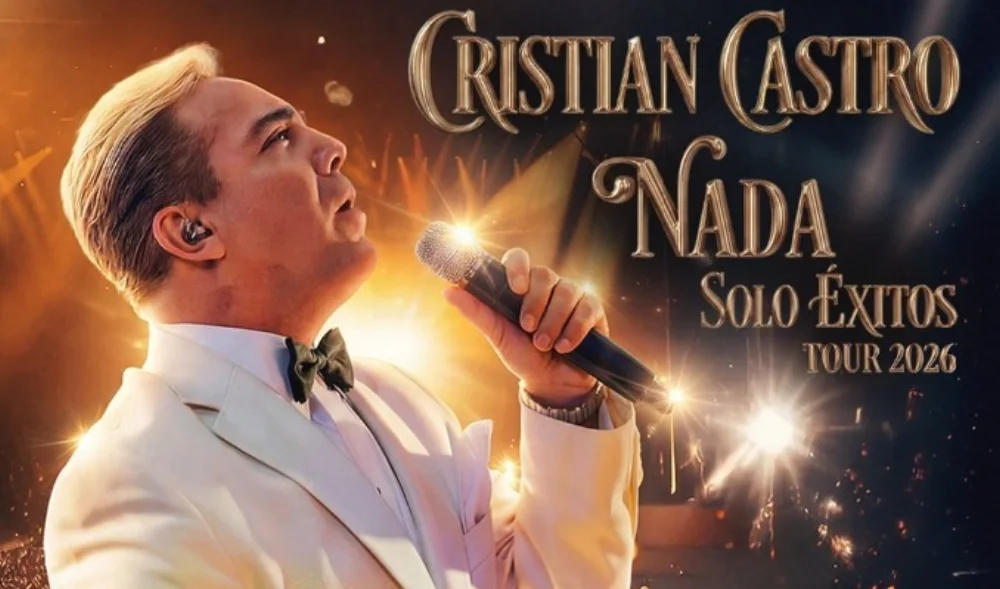 Official Cristian Castro promotional image supplied by Texas Trust CU Theatre.