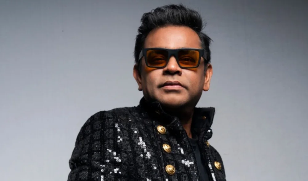 Official A.R. Rahman Symphonic Experience artwork from Texas Trust CU Theatre.