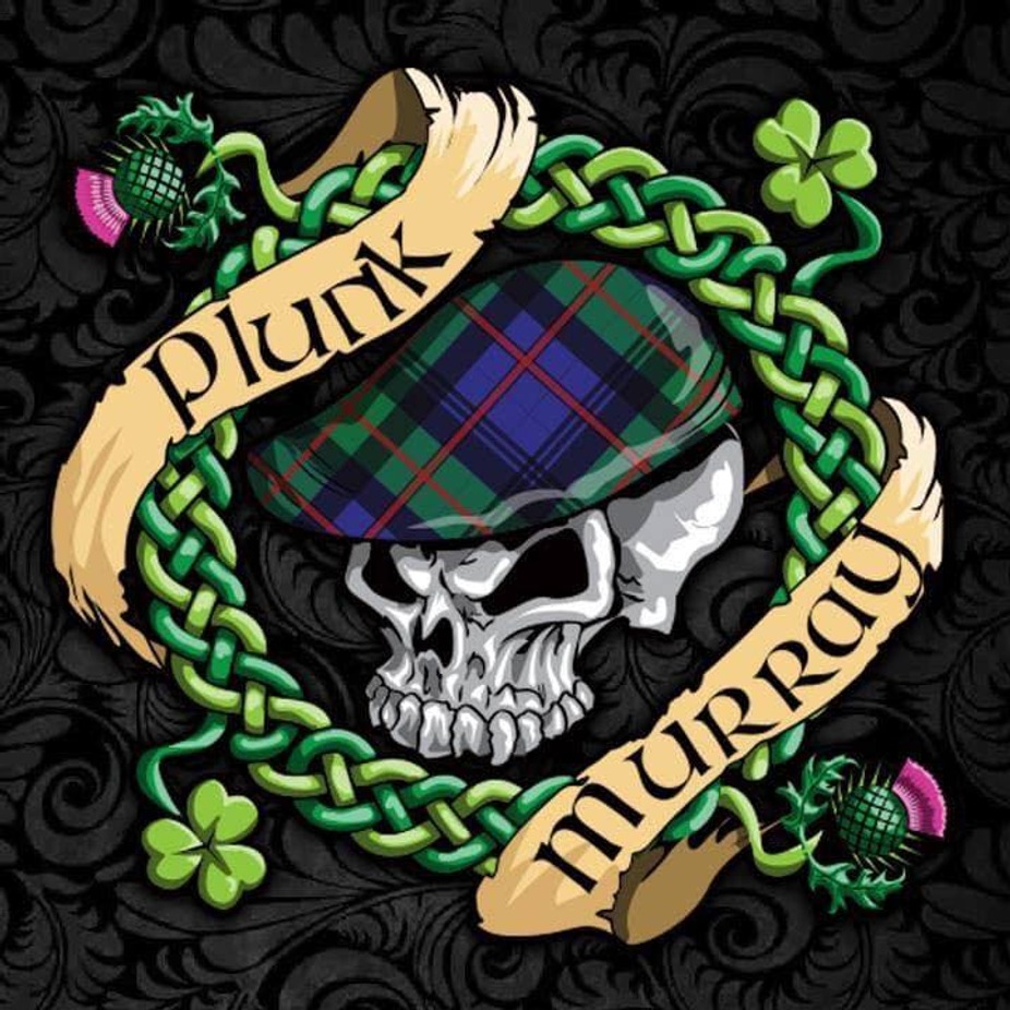 Official undated artist logo or promotional graphic for Plunk Murray supplied on the venue programme; not a dated event poster.