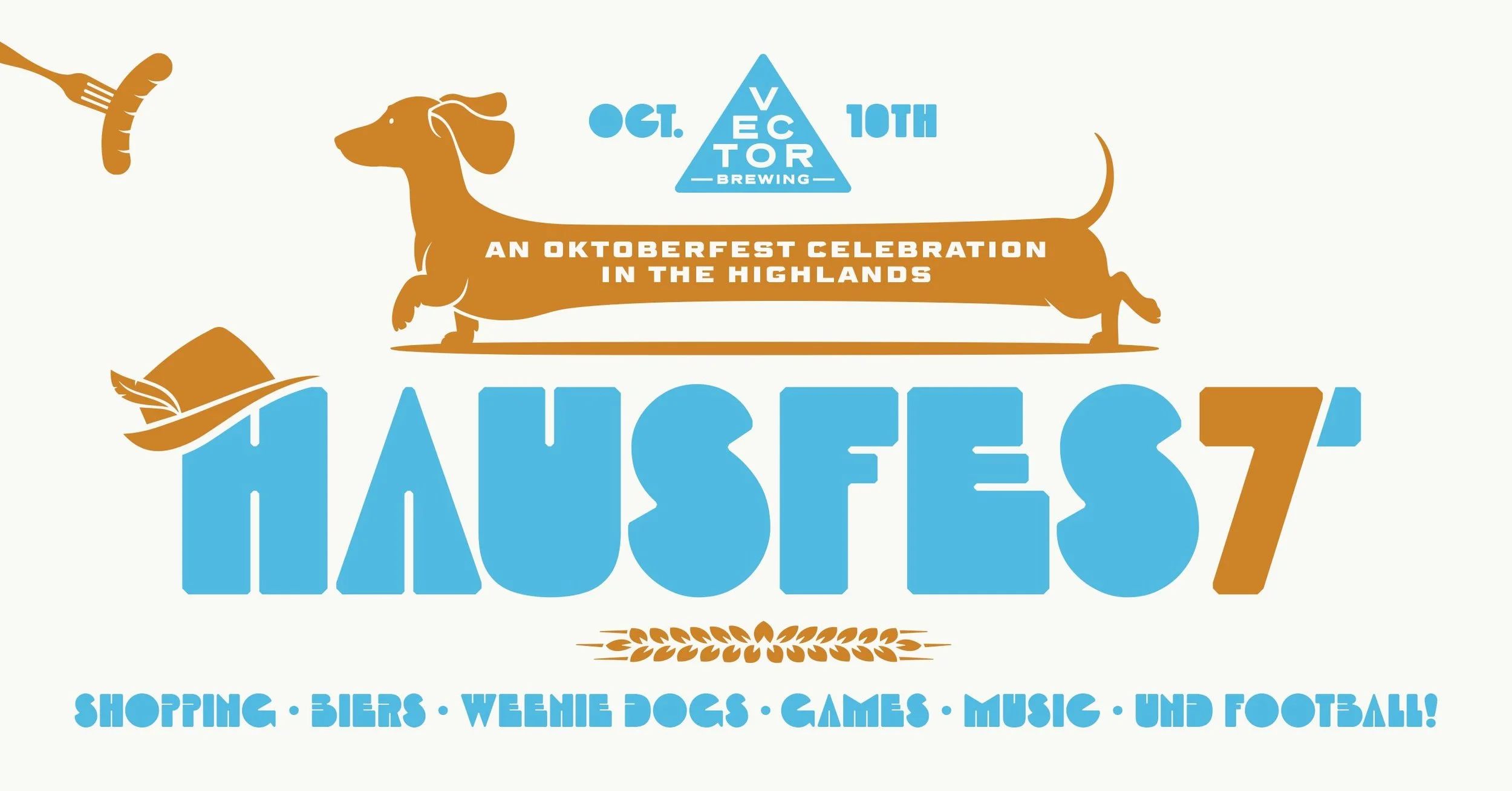Official Hausfest 7 artwork showing October 10.