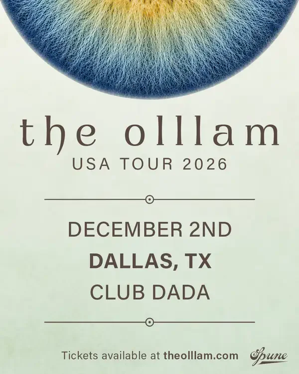 Official Olllam USA Tour 2026 poster naming December 2 at Club Dada.