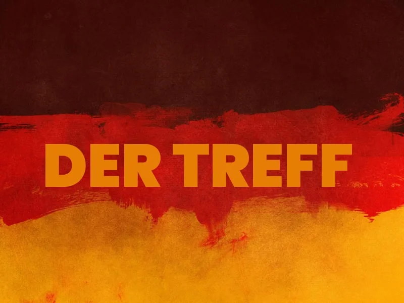 Official Der Treff program artwork from Dallas Goethe Center.