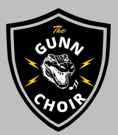 Official artwork for the Gunn Junior High and Fine Arts Academy Choir from the Texas Christkindl Market entertainment schedule.