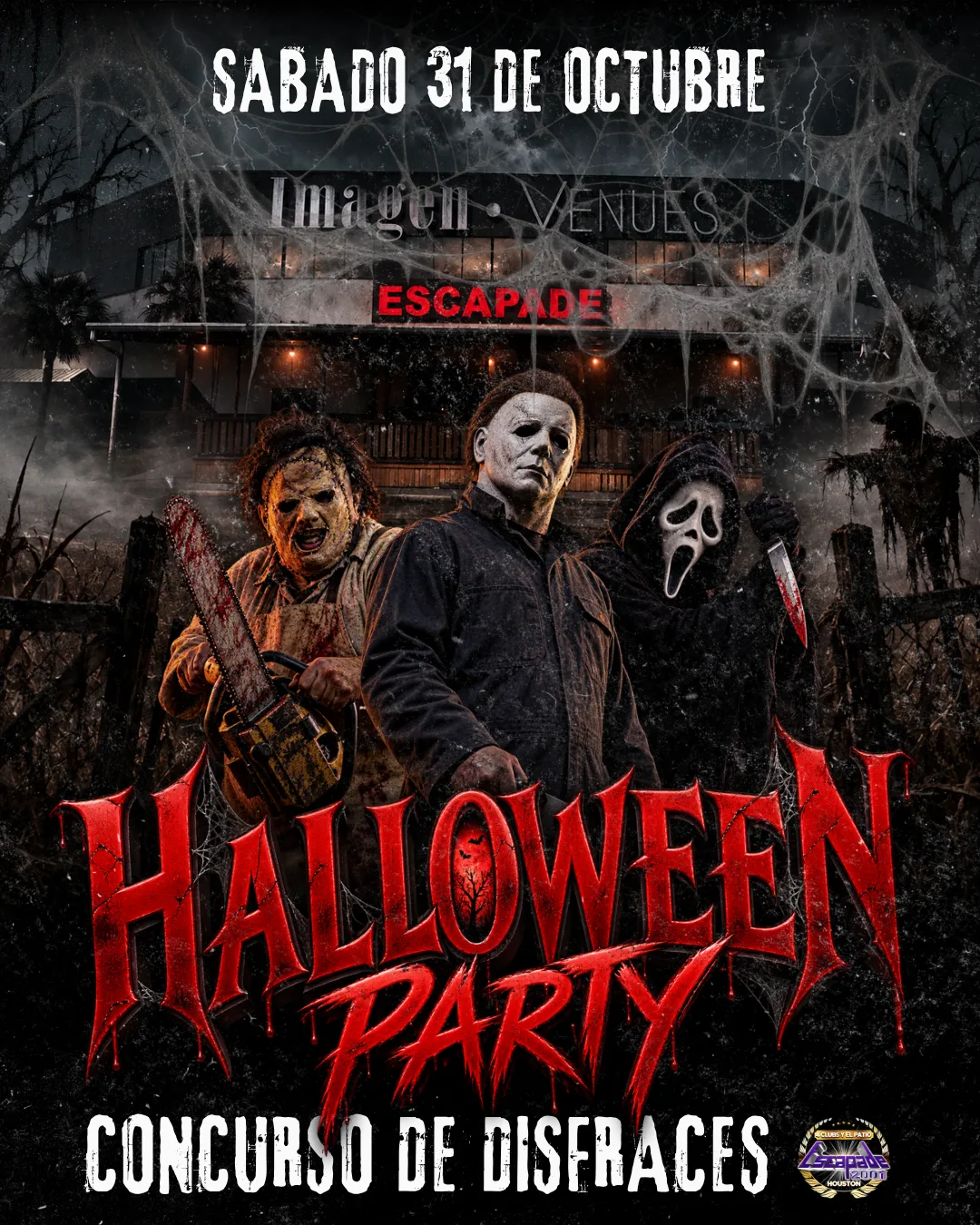 Official Halloween Party artwork from the Escapade 2001 Houston website.