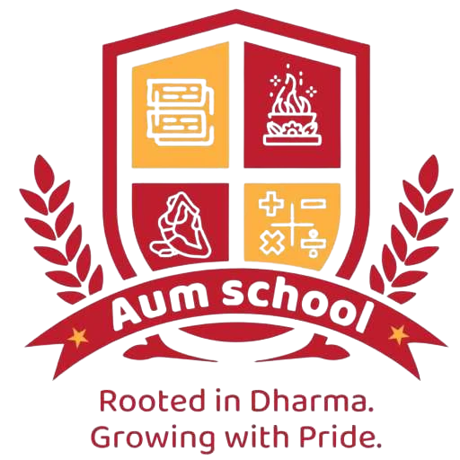 Official Aum School logo; not a camp photograph.