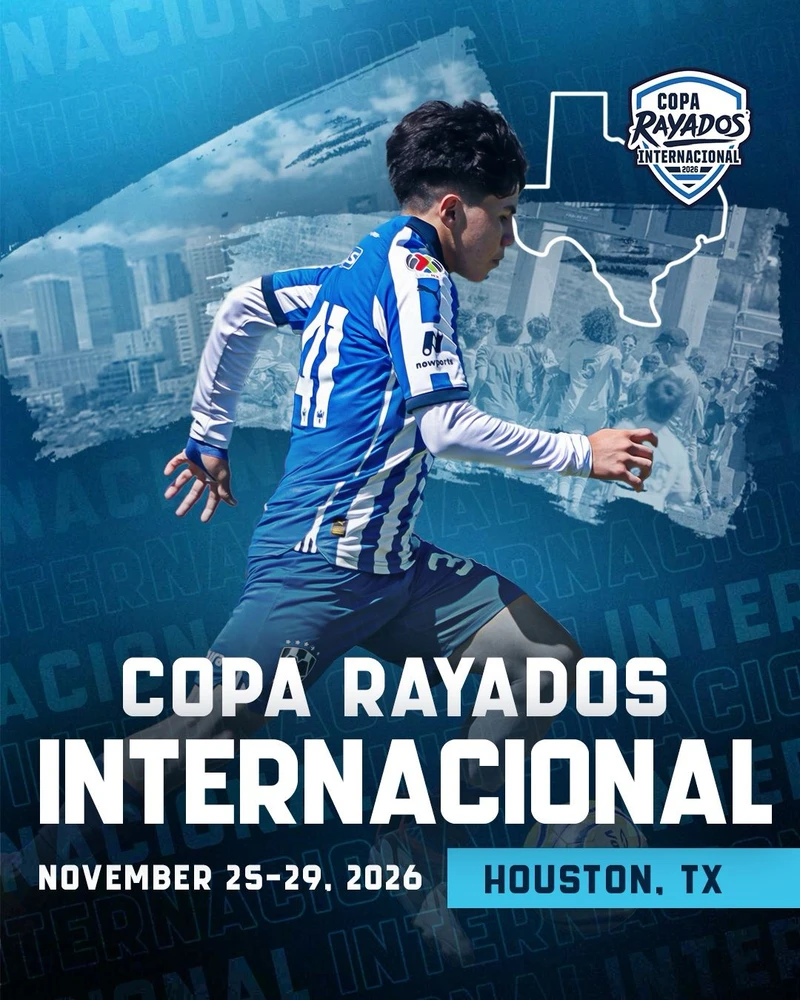 Official Copa Rayados Internacional 2026 tournament poster.