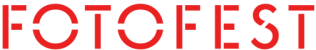 Logotipo rojo oficial de FotoFest; no es un cartel del evento.