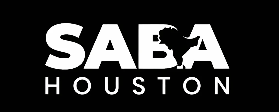 Official SABA Houston logo; not a photograph of the event.