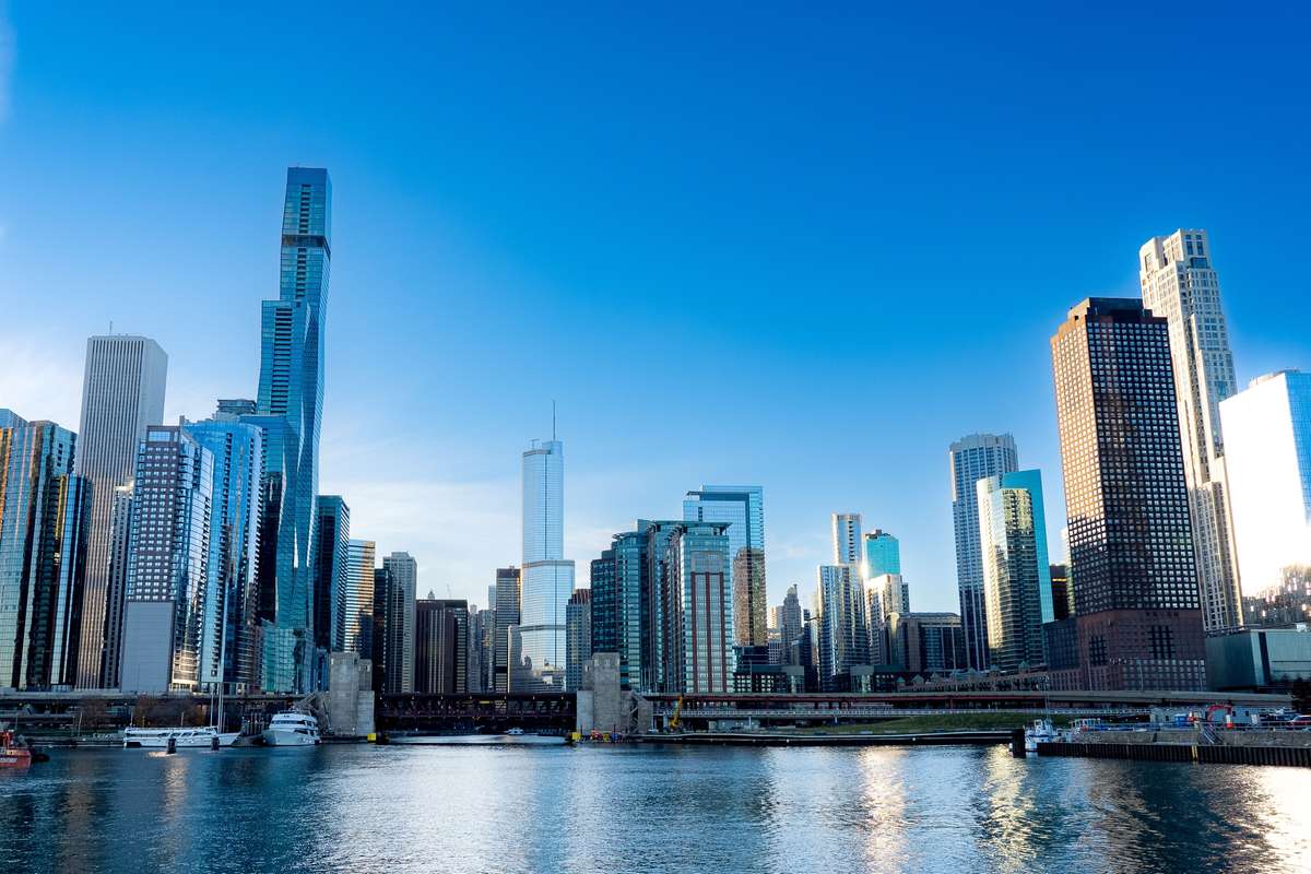 Chicago skyline photograph used on the official Irish Funds seminar page