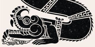 Official exhibition artwork: Xiuhcóatl de Resistencia detail
