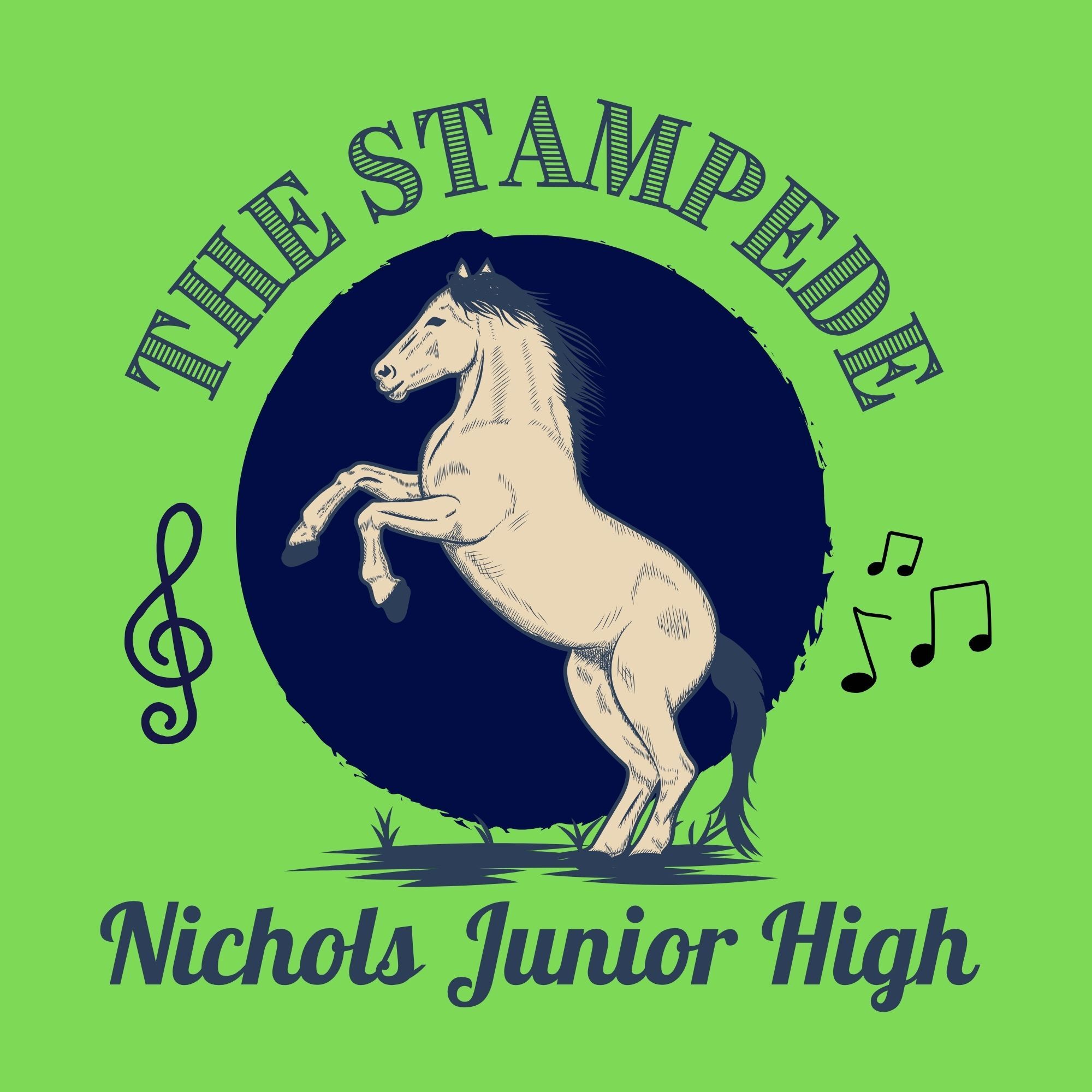 Official artwork for the Nichols Junior High Show Choir performance from the Texas Christkindl Market schedule.
