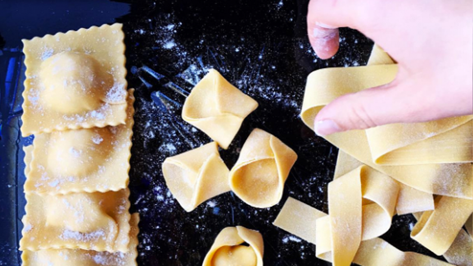 Official Pasta Perfecto! class artwork from The Cookery Dallas.